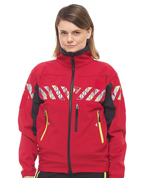 Veste discount softshell rouge