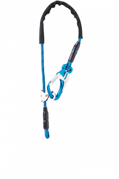 Matériel technique pompiers Longes réglables Equa R - 0.80 m - 1 Mousqueton Tango Bleu - 1 boucle cossée